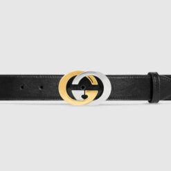 Belt with Interlocking G buckle