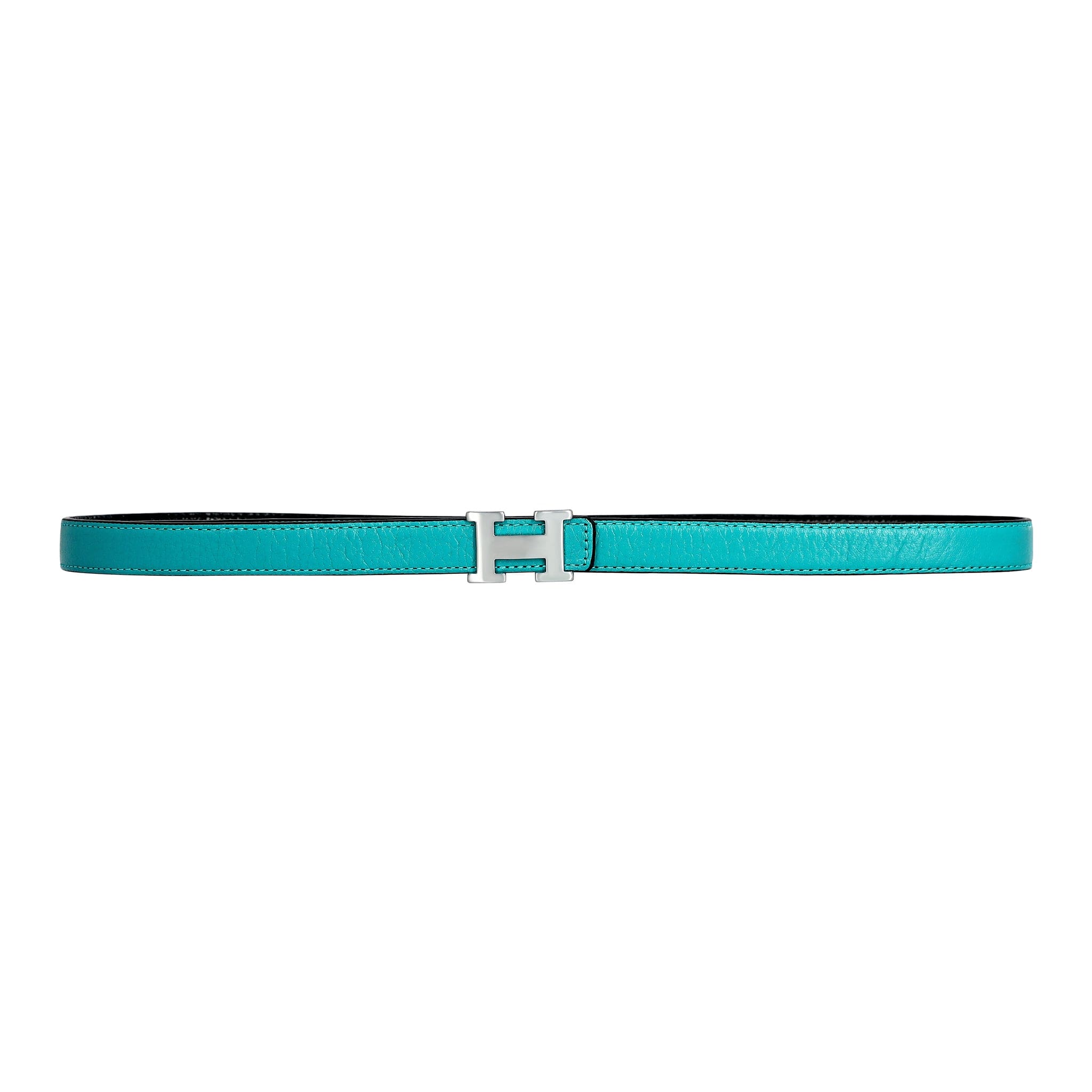 Reversible Buckle Hermès Belt Turquoise&Black 20 mm - Image 2