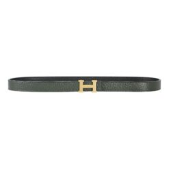 Alternative view of Reversible Buckle Hermès Belt Green&Black 20 mm