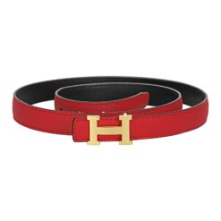 Reversible Buckle Hermès Belt Red&Black 20 mm