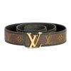Brown Monogram style Leather Belt Amazing Black