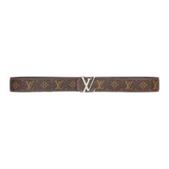 Alternative view of Brown Monogram style Leather Belt Amazing Brown