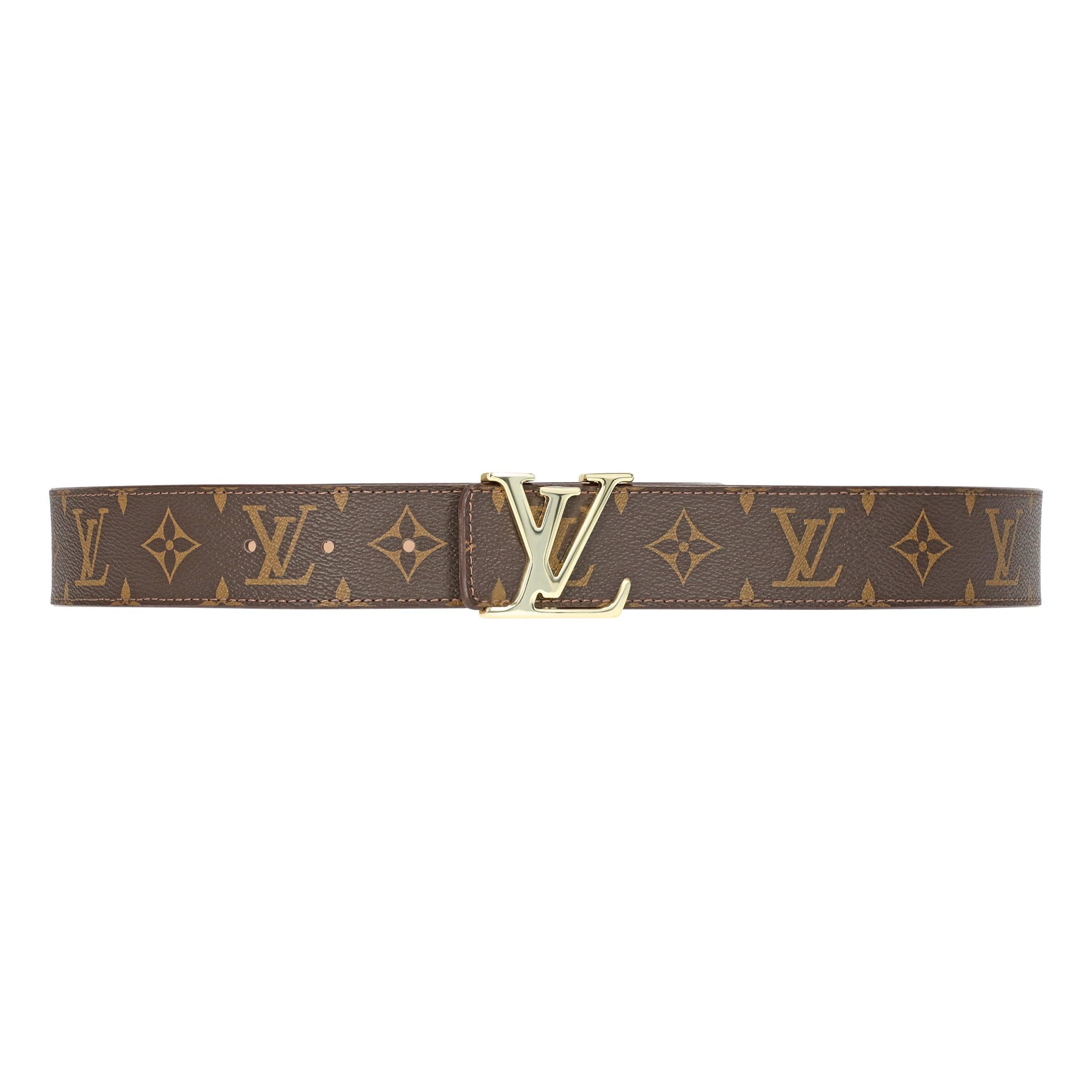 Brown Monogram style Leather Belt Amazing