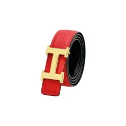 Alternative view of Reversible H Leather Belt Double Color Black & Red