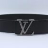 Black Taiga Leather Belt