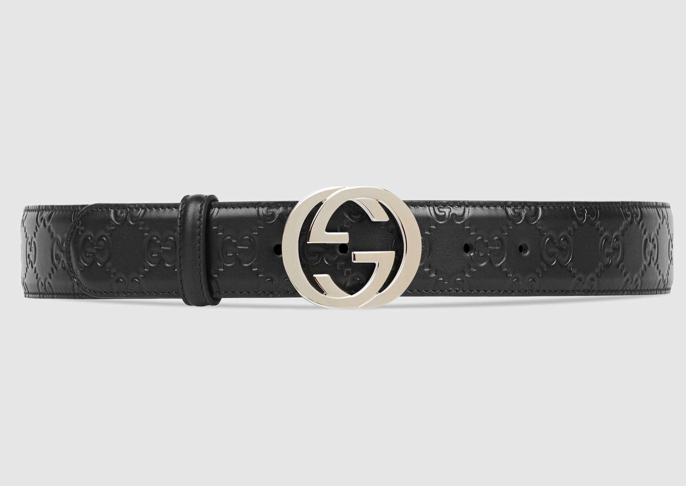 Signature Leather Belt Black