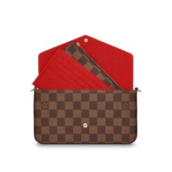 Alternative view of Félicie Pochette Brown Damier
