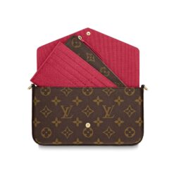 Alternative view of Félicie Pochette Brown Monogram