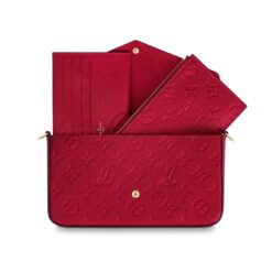 Alternative view of Félicie Pochette Red Monogram