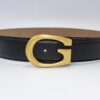 G Bronze Buckle Leather Belt 40mm