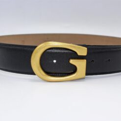 G Bronze Buckle Leather Belt 40mm