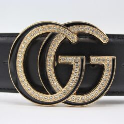 Alternative view of GG Diamond Buckle Leather Belt 40mm