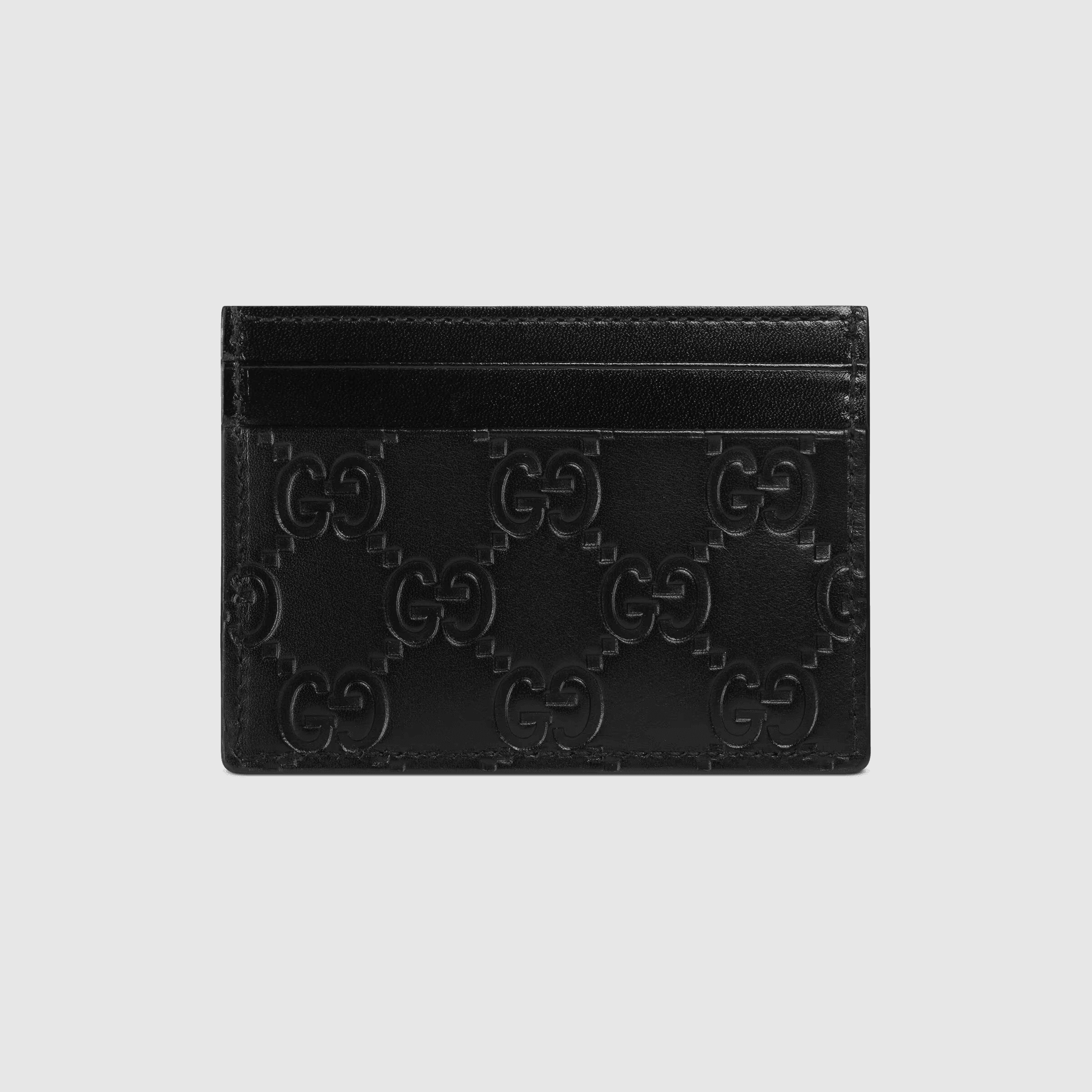 Gucci Signature leather card case Black - Image 3