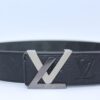 New Buckle Black Leather Belt