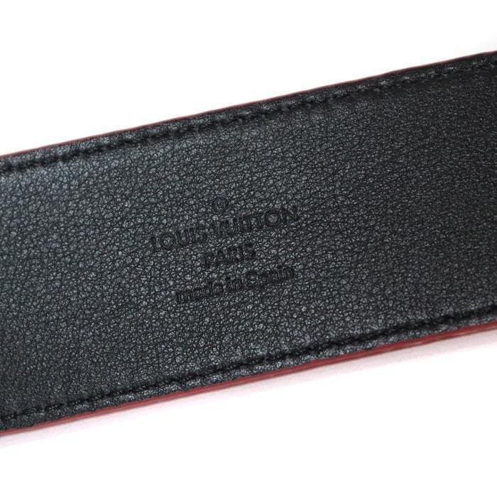 Red Monogram Leather Belt - Image 5