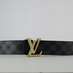 Alternative view of Reversible Brown & Grey Damier New Buckle Leather Belt