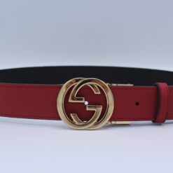 Reversible GG Buckle Leather Belt
