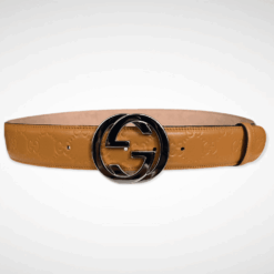 Signature Leather Belt Brown