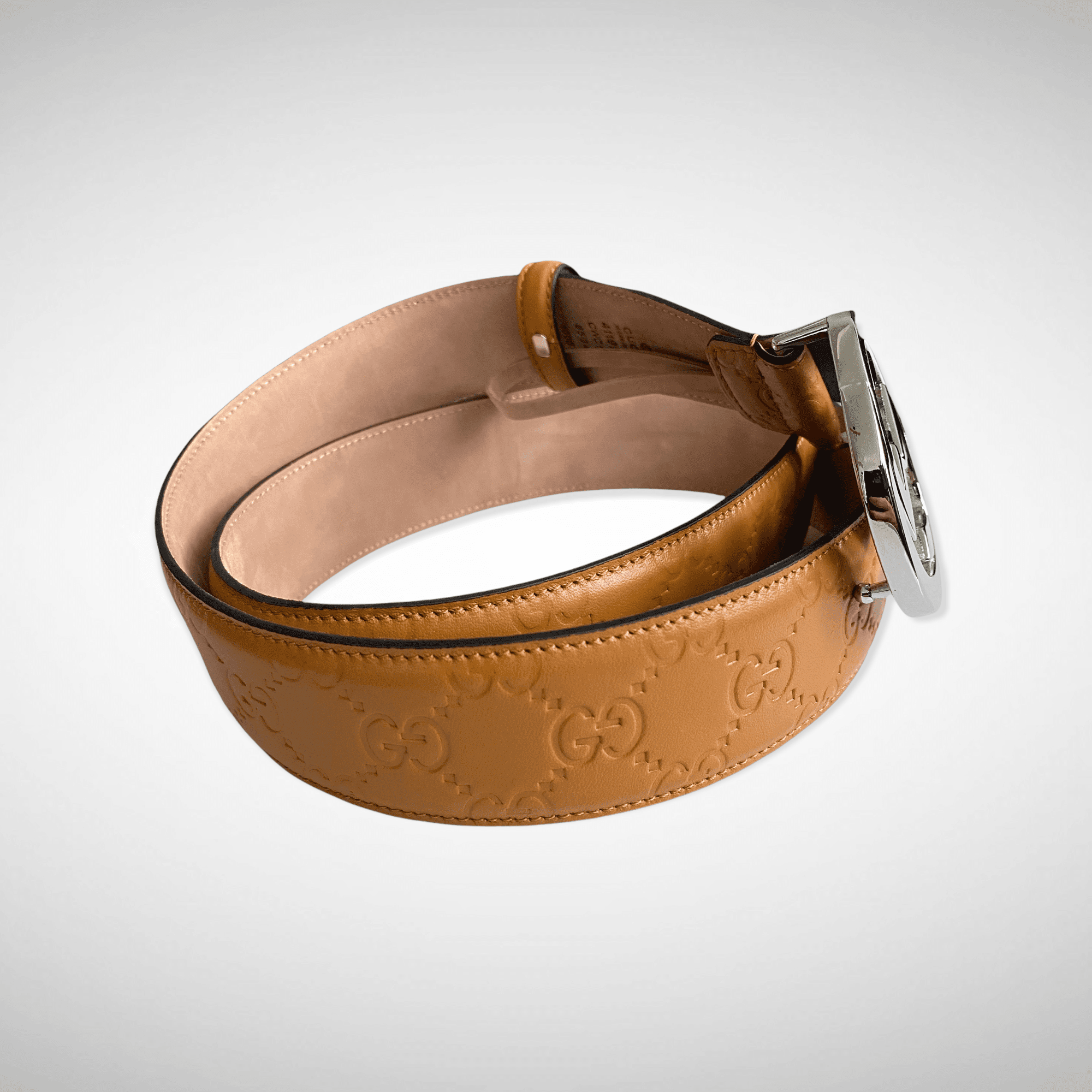 Signature Leather Belt Brown - Image 3