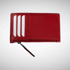 Alternative view of Signature Web Card Case Red Zipper