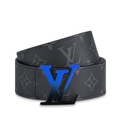 Spray Blue Buckle Belt Reversible