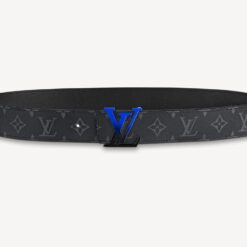 Alternative view of Spray Blue Buckle Belt Reversible