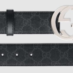 Alternative view of Stylish Leather Belt Black Amazing