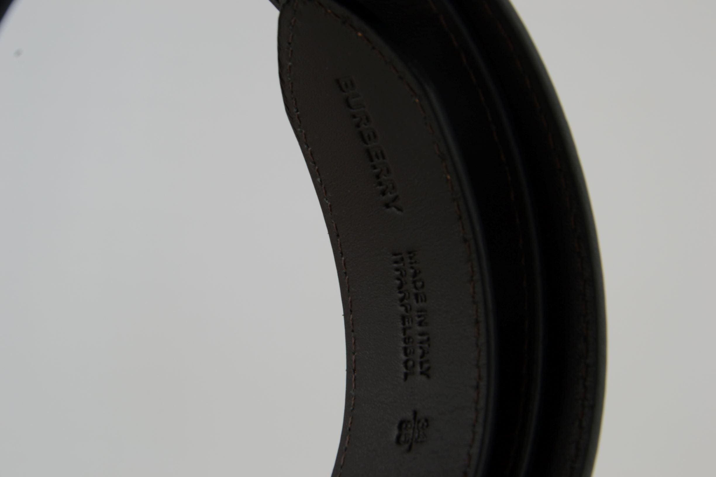 TB Brown Motif Leather Belt - Image 4